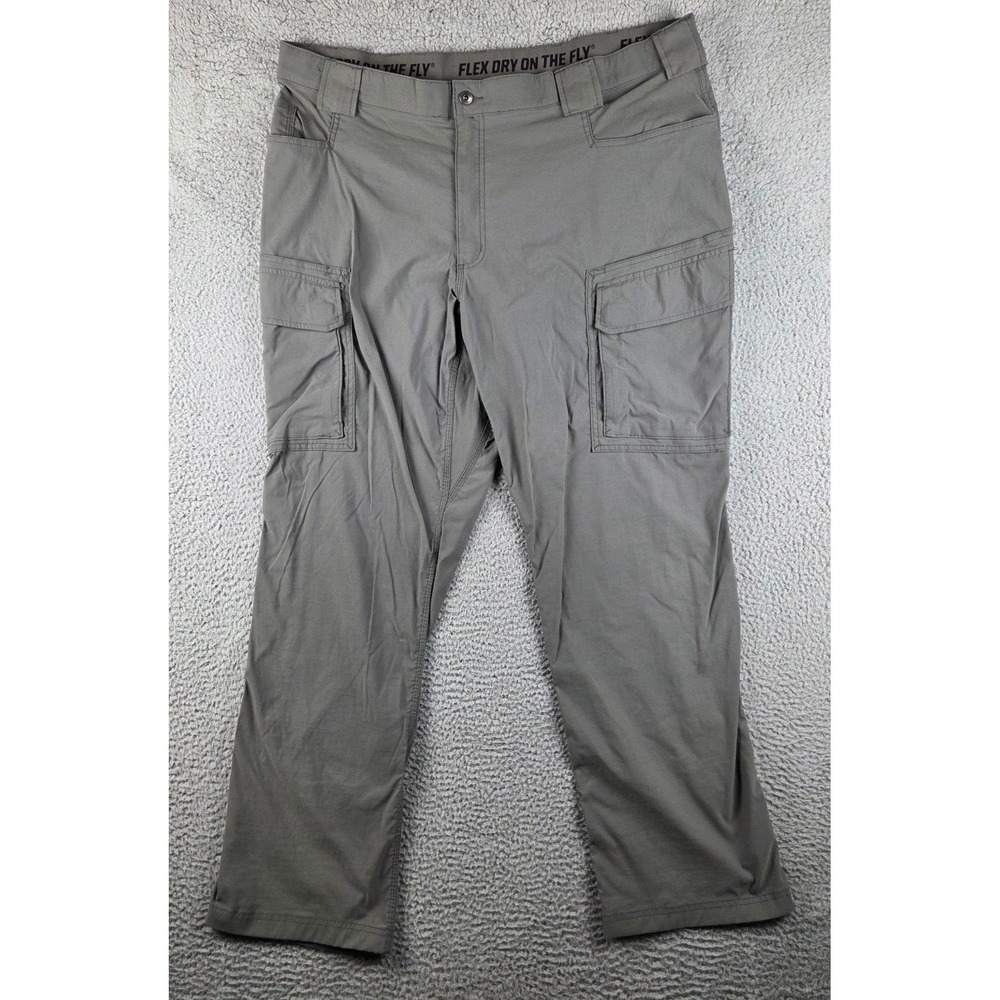 Duluth Trading Flex Dry On The Fly Pants Men 44x34 (43x33) Gray